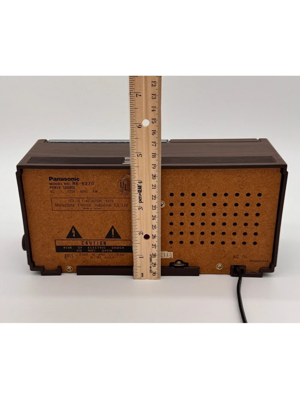 Panasonic Digital Clock AM/FM Radio Model RE-6270 Vintage